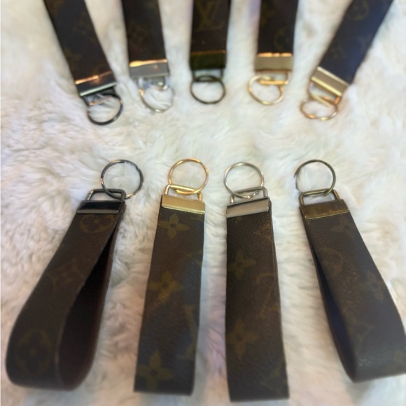 Louis Vuitton Elegant Brown Keychain with Gold and Silver and black Accents - Picture 1 of 3